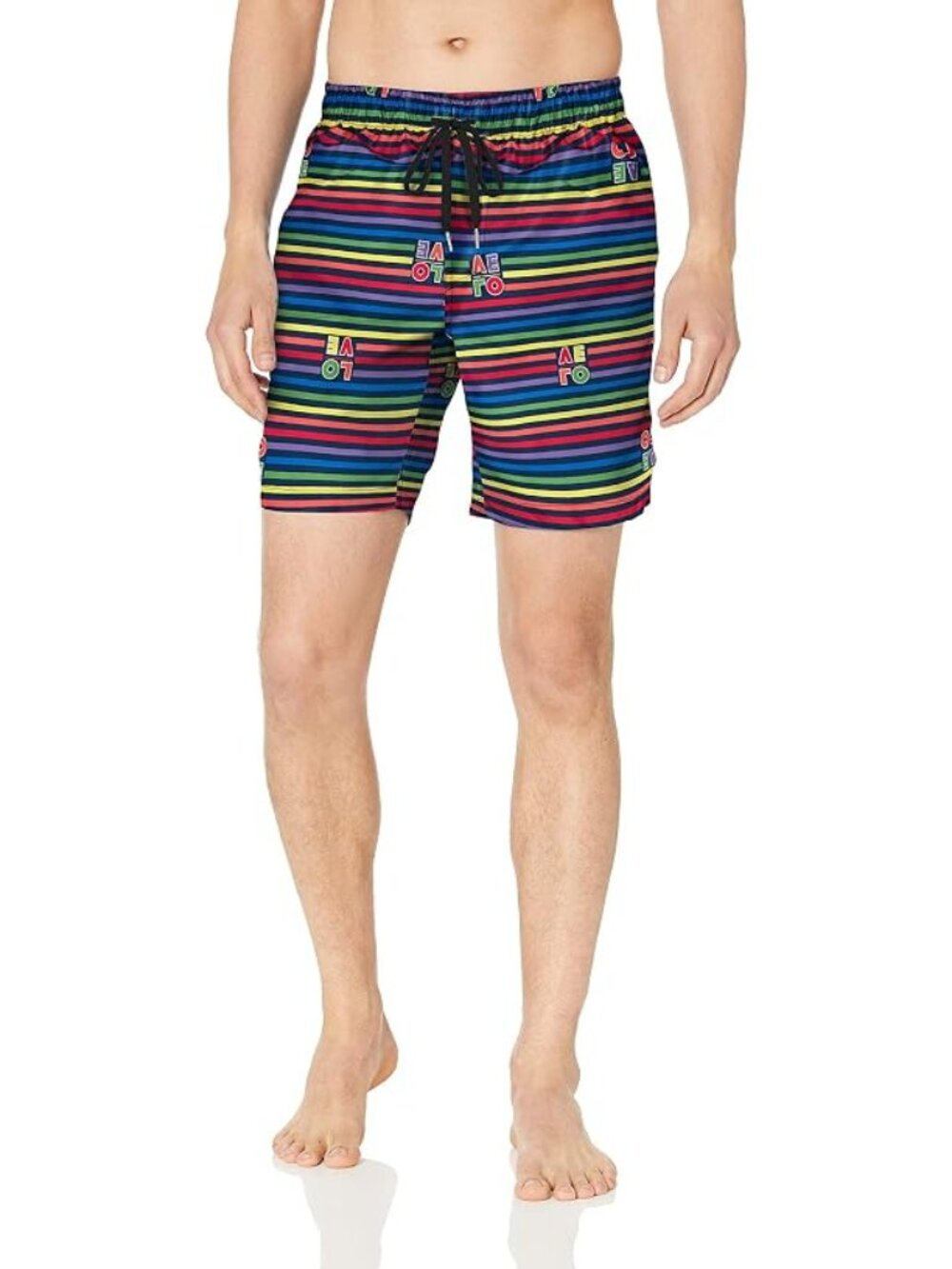 2(X)IST Mens Quick Dry Printed Board Shorts with Pockets